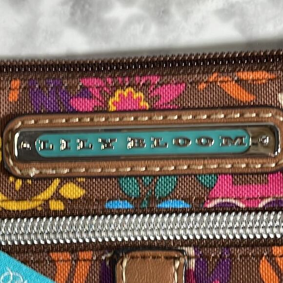 Lily Bloom Brown Crossbody Bag and Woodland Creature and Floral Print - Picture 2 of 13